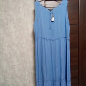 Новое брендовое вискозное летнее платье р.22.