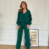 Женский брючный костюм тройка