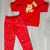 Lupilu брендовый теплый новый костюм внутри начес на девочку рост 110/116 см