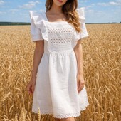 Ніжна романтична сукня з натуральної бавовни