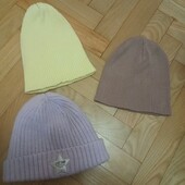 Шапки. 3 шт