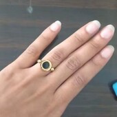 Каблучка нержавіюча сталь двухстороння з римськими цифрами 17р.