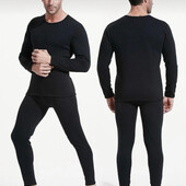 Качественное! хлопок на флисе! Термобелье! s, m, l, xl, xxl (50-54р)черн