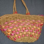 Цікава сумка з лози та паперової соломки