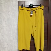 Брендовые новые красивые брючки -кюлоты р.16-18