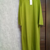 Новое брендовое трикотажное тёплое платье р.16-18.