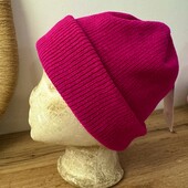 Мягенька велюрова шапка біні❤️на флісі