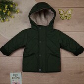 Дитяча тепла демісезонна курточка 6-9 міс next осіння весняна демі куртка для хлопчика
