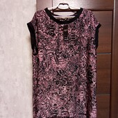 Новая брендовая шелковая блуза-туника р.22.
