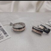 Комплект срібло 925 золото 375 емаль 17р