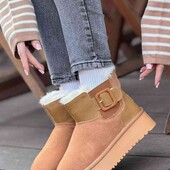 24.5 см. уггі жіночі, натуральна замша/шкіра, зима. угги, дутики, уги, маломірять на 1р