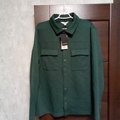 Новая брендовая трикотажная теплая рубашка-пиджак р.50-52.