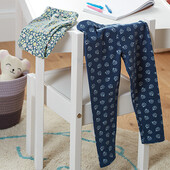 ♕ Лот 1 шт♕ Якісні легінси з органічної бавовни від Tchibo (Німеччина), 74-80, сині