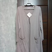Брендовый новый красивый вискозный удлиненный кардиган р.18-20