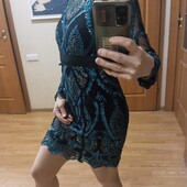 Шикарна розшита сукня! s-m