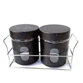 Набір кухонних банок для спецій та сипучих на підставці A-PLUS