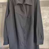 Плюс сайз чорна сорочка