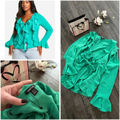 ❄️ Актуальна сорочка з воланами та зав’язками колір правда дуже гарний