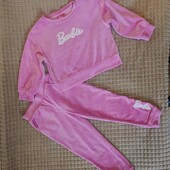 Шикарний велюровий костюм Barbie на 4 р.