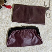 Два шкіряних клатчі