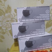 Медична маска 50 шт чорні 2 уп.