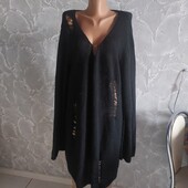 Моднявое платье-туника ,свитер с розрезами!!!! Шерсть!