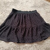Гарненька чорна юбочка на дівчинку 10-12 р 146-152
