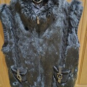 Желетка з натурального хутра кролика