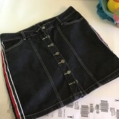 Джинсовая юбка черного цвета denim Janina р.M/L