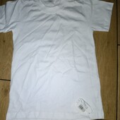 Нова біла футболка р. 110-116