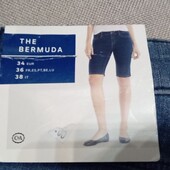 Джинсові шорти бермуди жіночі від C&A розмір 34 евро