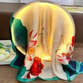 Платок стильный трендовый Искусственный шелк 70*70 см арт 28