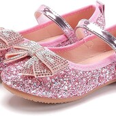 Детские балетки для девочек, туфли Мэри Джейн , низькі туфлі з кристалами, сандалі