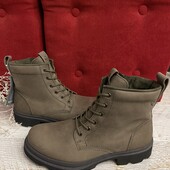 Ecco,оригінал,із натурального нубука,на овчині,розмір 46,устілка 30