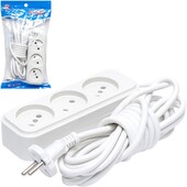 Подовжувач електричний 5 метрів на 3 розетки FB2305 надійний