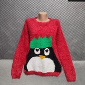 Симпатичный нарядный свитерок с паетками, р.L/XL