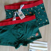 маг. Aldi Германия!!! мужские трусы боксеры цвет изумрудный размер XL в лоте 2 шт.