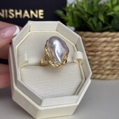 Велика каблучка з перлиною, регулюючий розмір