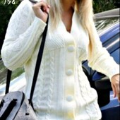 Кофта крупной вязки,кардиган вязаный на пуговицах--цвет на выбор