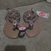 ❤️Брендовые серебро текстильные босоножки❤️Америка.Оригинал!!!!!Стелька 25,5 см.