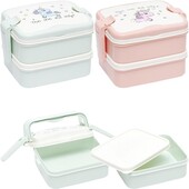 Ланч-бокс подвійний 6301 (16х12х11 см) зручний контейнер для школи та офісу