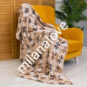 Плед Сніжок пухнастий тепленький легенький приємний на дотик розмір 200/150