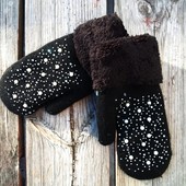 Невероятно мягкие и очень теплые варежки