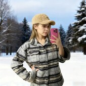 Тепла Жіноча зимова плюшева бейсболка бежевого кольору