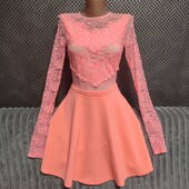 Симпатичное яркое нарядное платье, р.36(евро)