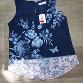 Блуза майка квіткова,нова з біркою