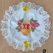 Серветка в маленький Великодній кошик в ідеалі 