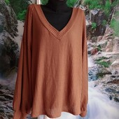 Оригинальный свитер-пуловер, блуза на красивые формы.Супер батал!