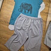 Дуже класний набір футболка + шорти - бріджі на резинці, Ххл❄️Стан нових
