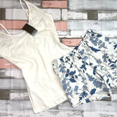 Арт.626 піжама жіноча майка і шорти бавовна від esmara євро розмір xs 32/34.